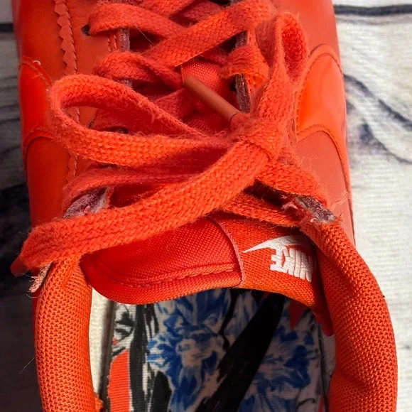 Nike Cortez Sneakers Retro Orange VTG Style Size 9 Women’s Tennis Shoes - Picture 13 of 16